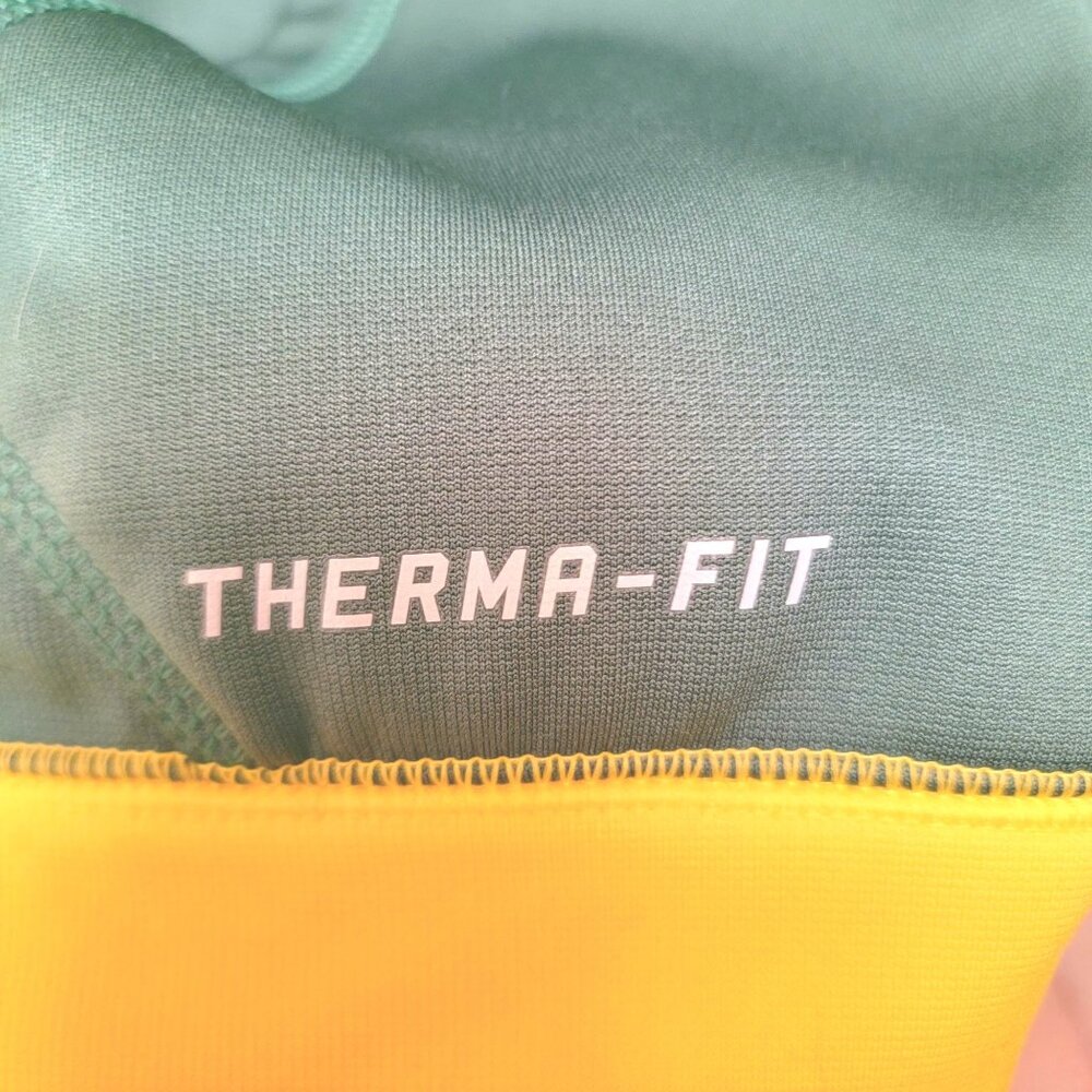 Nike Oregon Ducks Therma-Fit Hoodie XL Green & Yellow Pullover Sweatshirt Mens - Picture 8 of 9